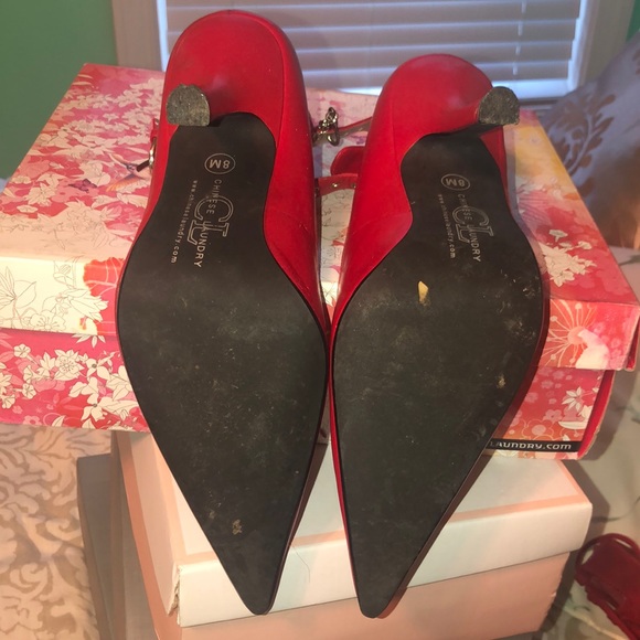 Red Chinese laundry heels - Picture 4 of 5